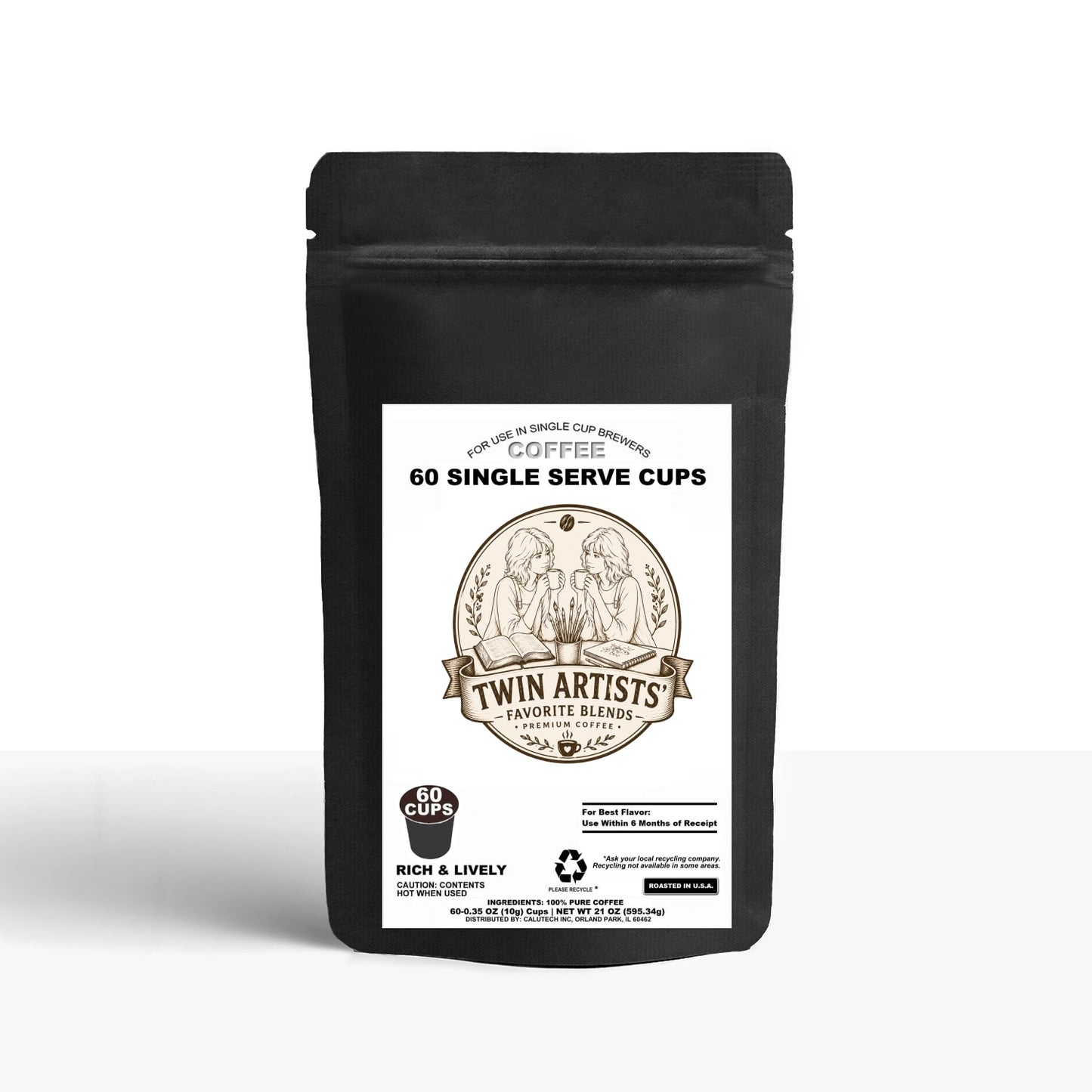 60 Pack Single Serve Coffee Capsules